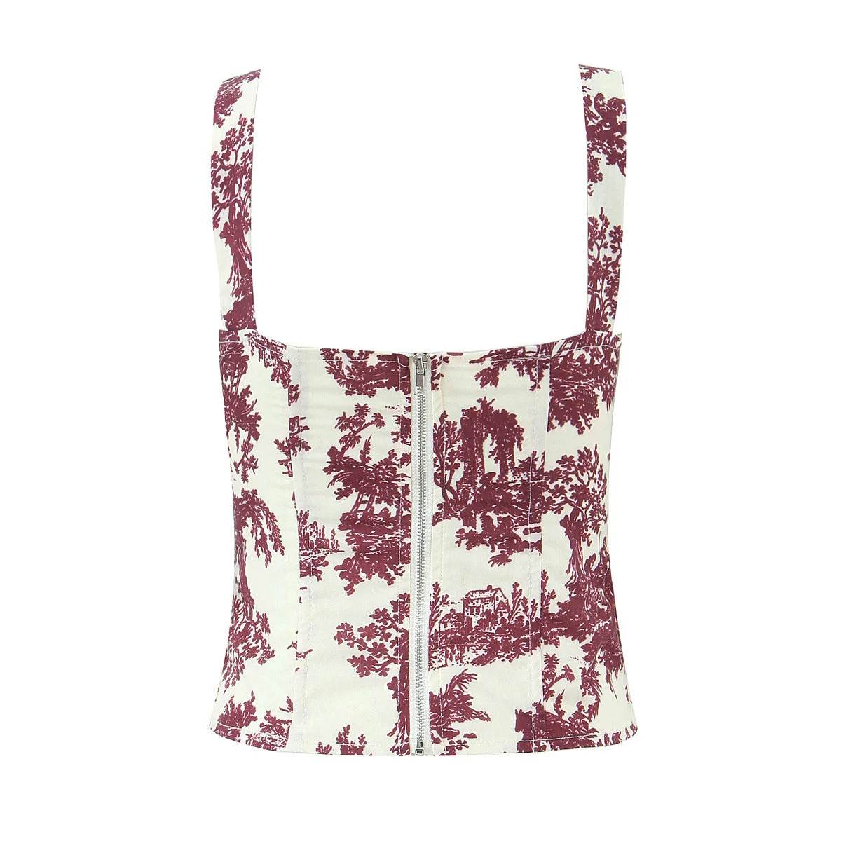 Floral slim fit small camisole vest for women | MuddyStock Originals MuddyStock