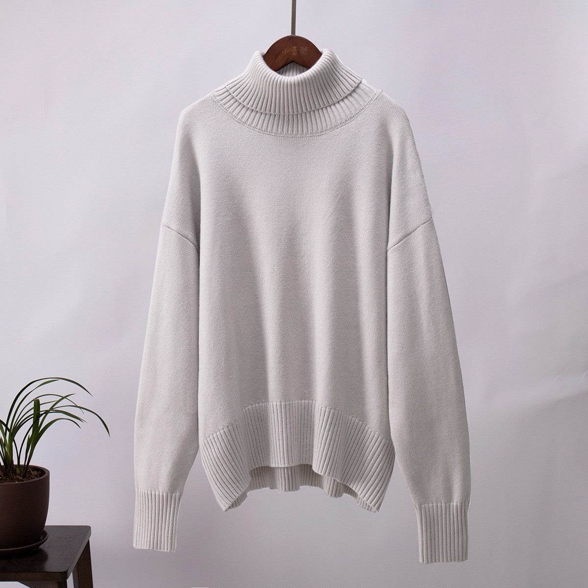 High Neck Sweater For Women | MuddyStock Originals Gray MuddyStock