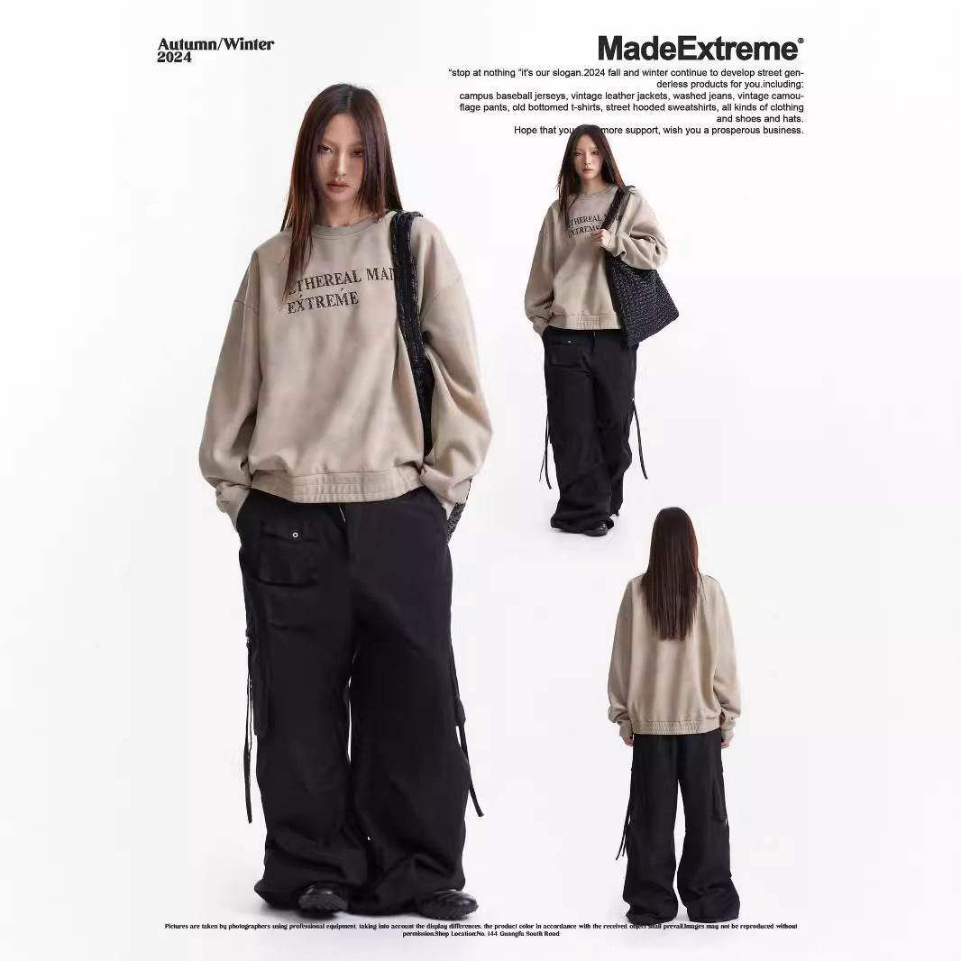 Vintage Letter Patchwork Embroidered Autumn Winter Sweatshirt For Women | MuddyStock Originals MuddyStock