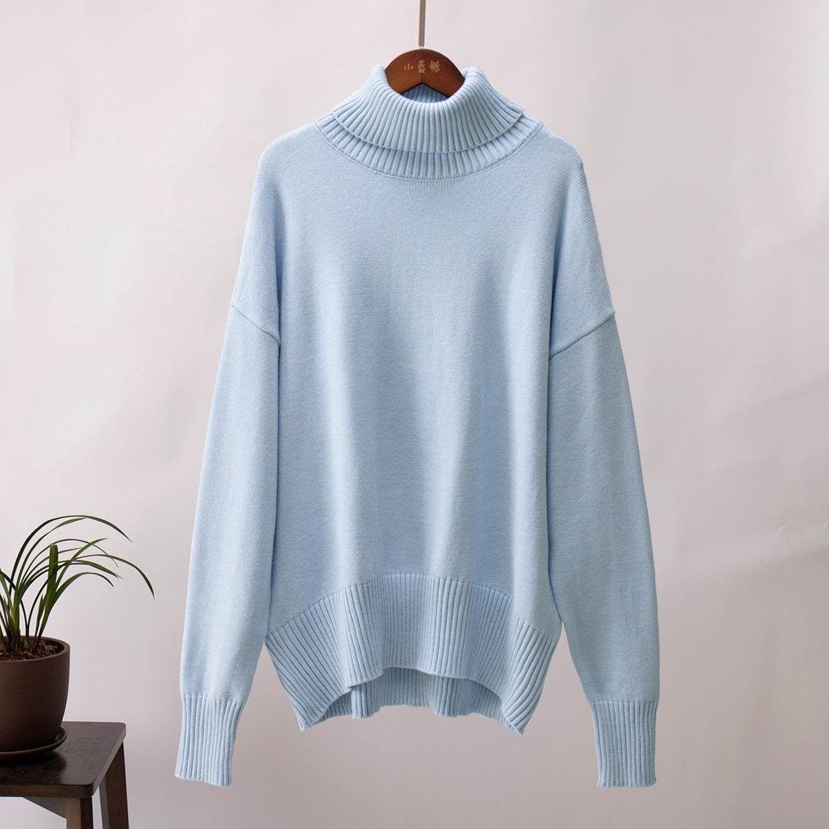 High Neck Sweater For Women | MuddyStock Originals Sky Blue MuddyStock