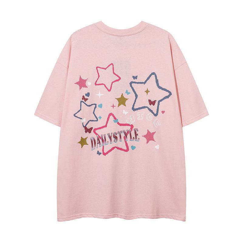 Letter printed loose fitting women's T-shirt | MuddyStock Originals MuddyStock