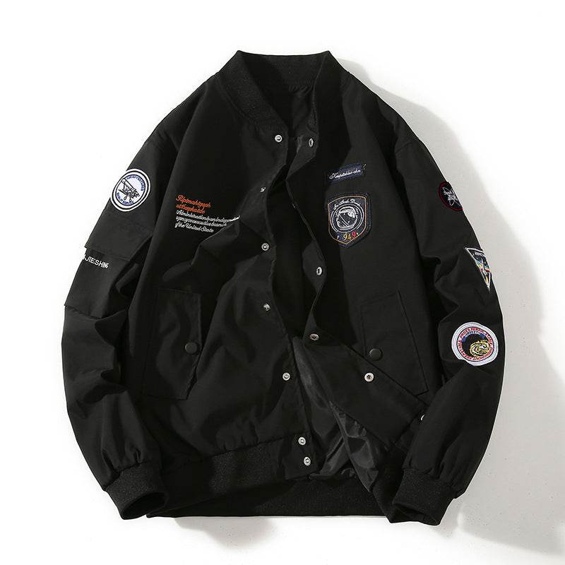 Pilot Jacket For Men And Women | MuddyStock Originals Black Single Style MuddyStock