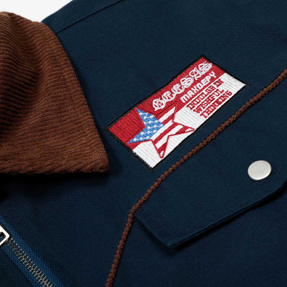 Campus style embroidered jacket for men and women | MuddyStock Originals MuddyStock