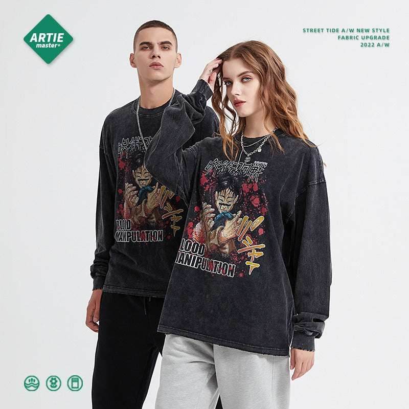 Anime Spell Digital Printed Long sleeved T-shirt For Men And Women | MuddyStock Originals MuddyStock