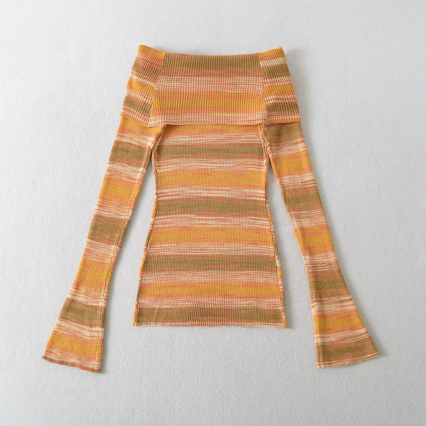 Striped slim fit sweater for women | MuddyStock Originals MuddyStock