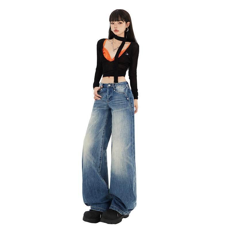 Women's Low Waist Straight Leg Jeans | MuddyStock Originals
