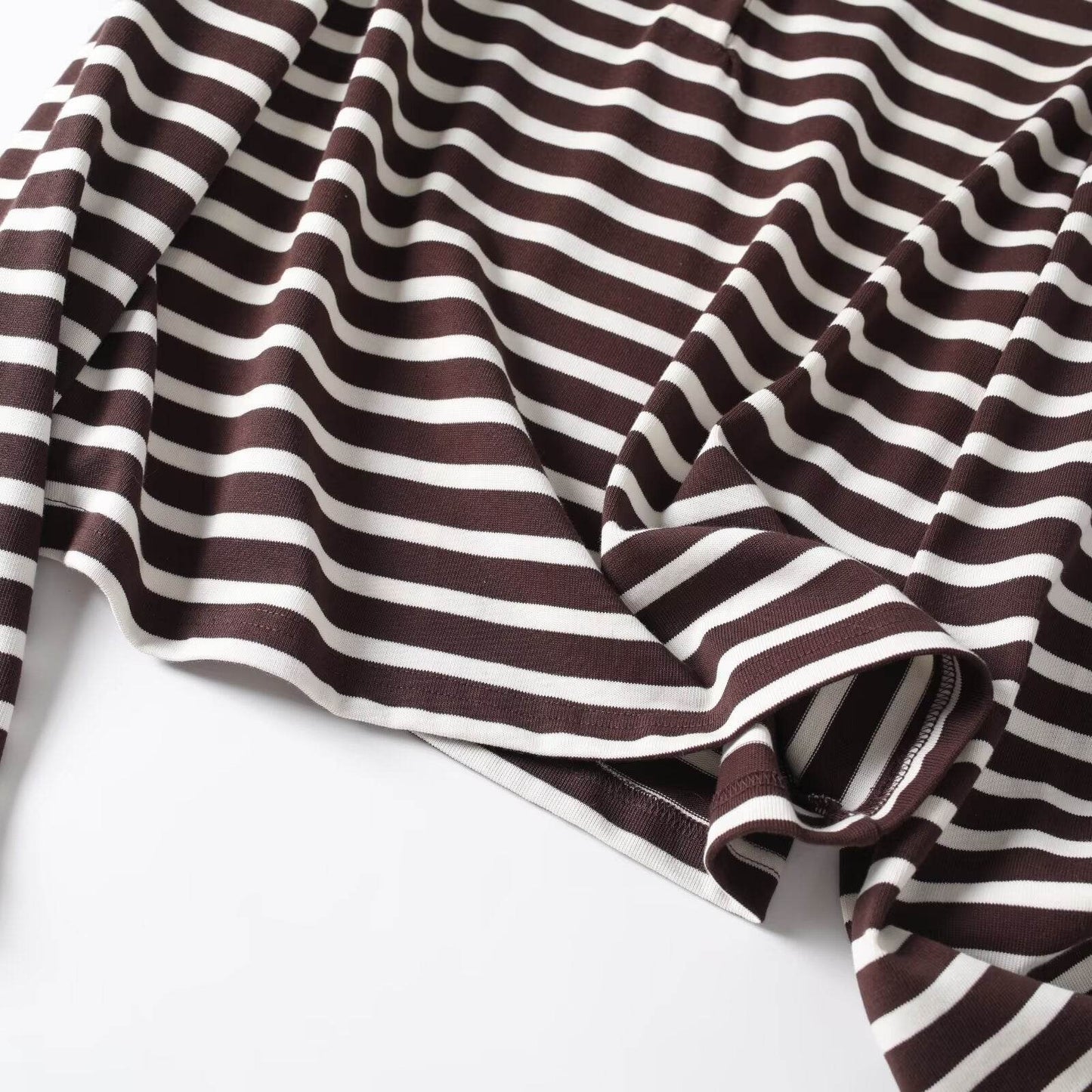 Casual versatile lapel striped pullover top for women | MuddyStock Originals MuddyStock