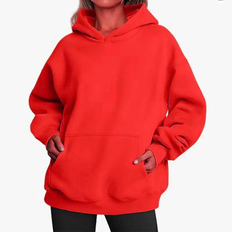Hooded Sweatshirt with Pockets For Women | MuddyStock Originals Red MuddyStock