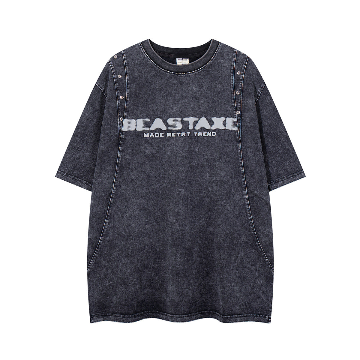 Men's short sleeved T-shirt retro washed pure cotton | MuddyStock Originals MuddyStock