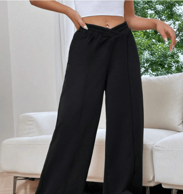 Women's loose casual pants | MuddyStock Originals black MuddyStock
