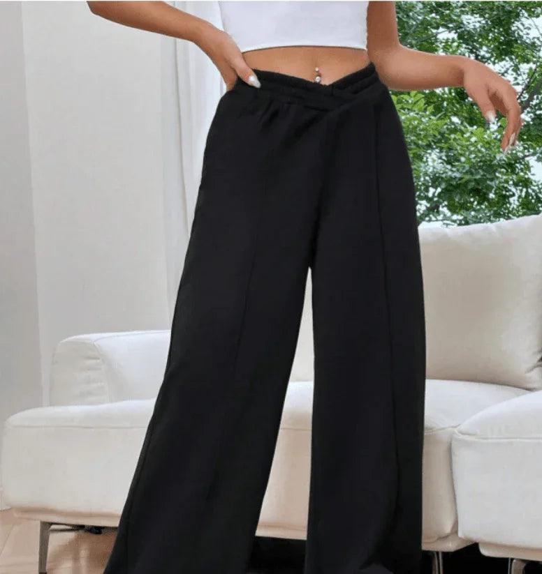 Women's loose casual pants | MuddyStock Originals black