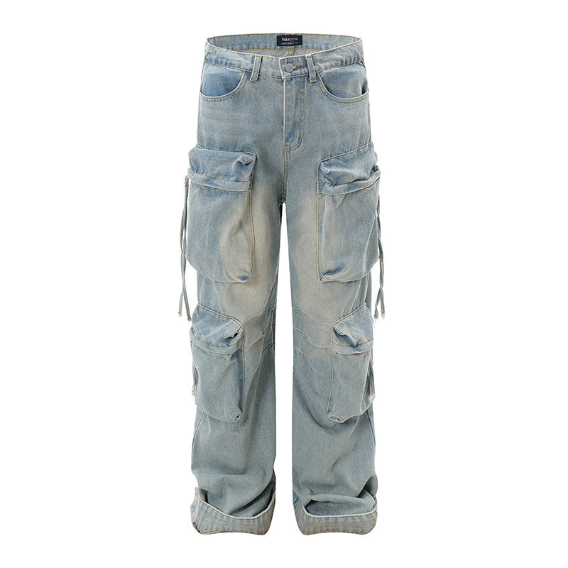 Multi Pockets Jeans For Men | MuddyStock Originals