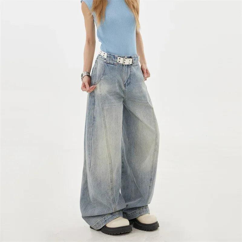 Irregular deconstruction jeans for men and women | MuddyStock Originals