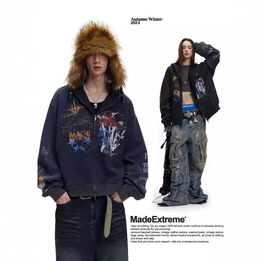 Street Hip Hop Graffiti Hoodie for Men and Women | MuddyStock Origials MuddyStock