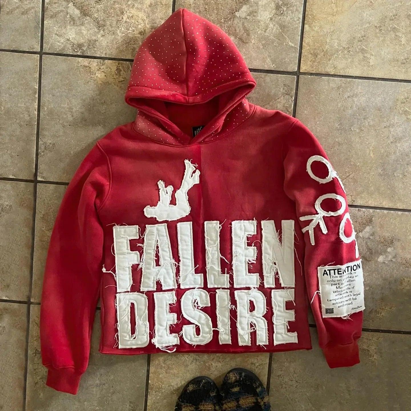 High street hoodie for men and women | MuddyStock Originals Red