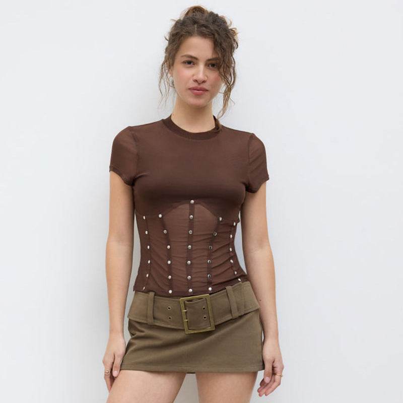 Women's Summer Round Neck Short Sleeve Top | MuddyStock Originals MuddyStock