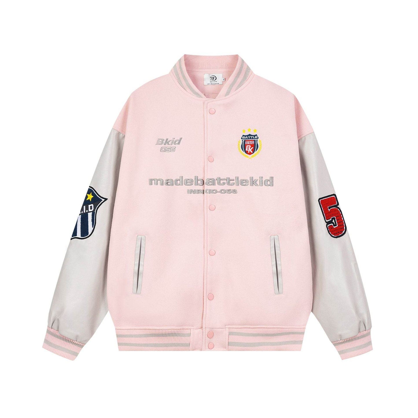 Baseball jacket for men and women | MuddyStock Originals Pink MuddyStock