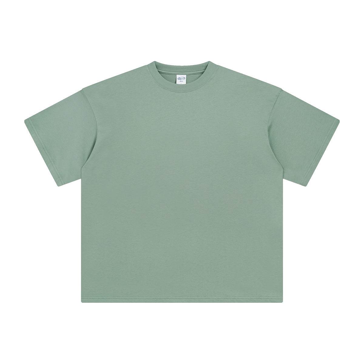 Short Sleeve Blank Solid Color T-shirt for both men and women FOG Green MuddyStock