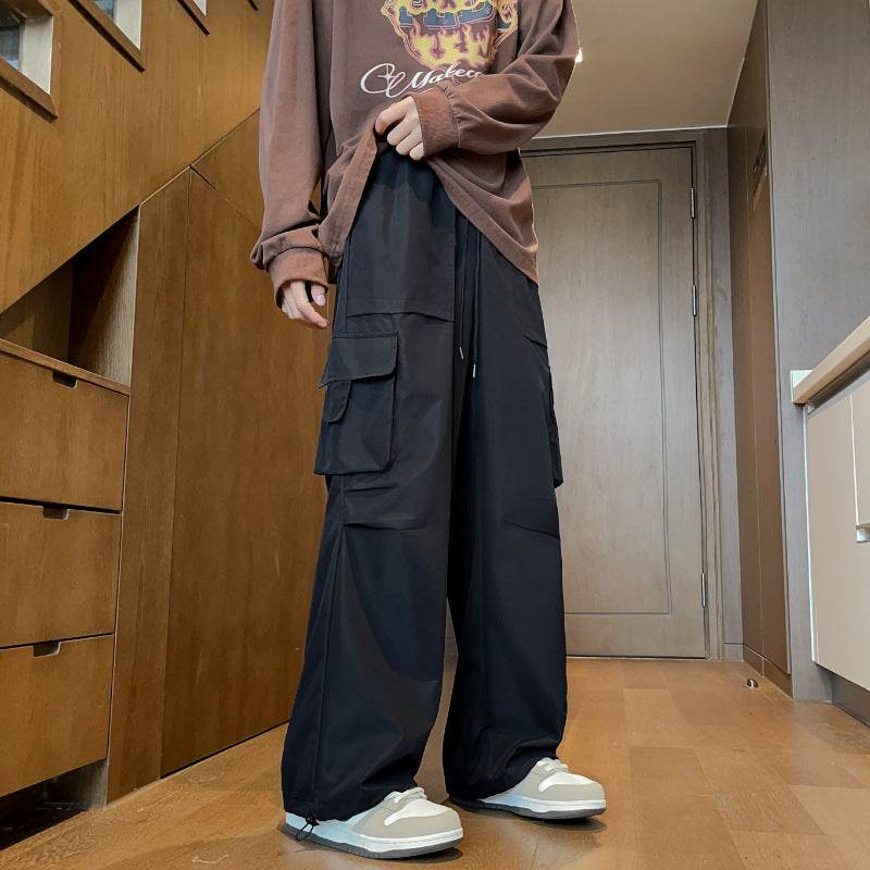 Loose Hong Kong Style Ins Straight Casual Pants MuddyStock