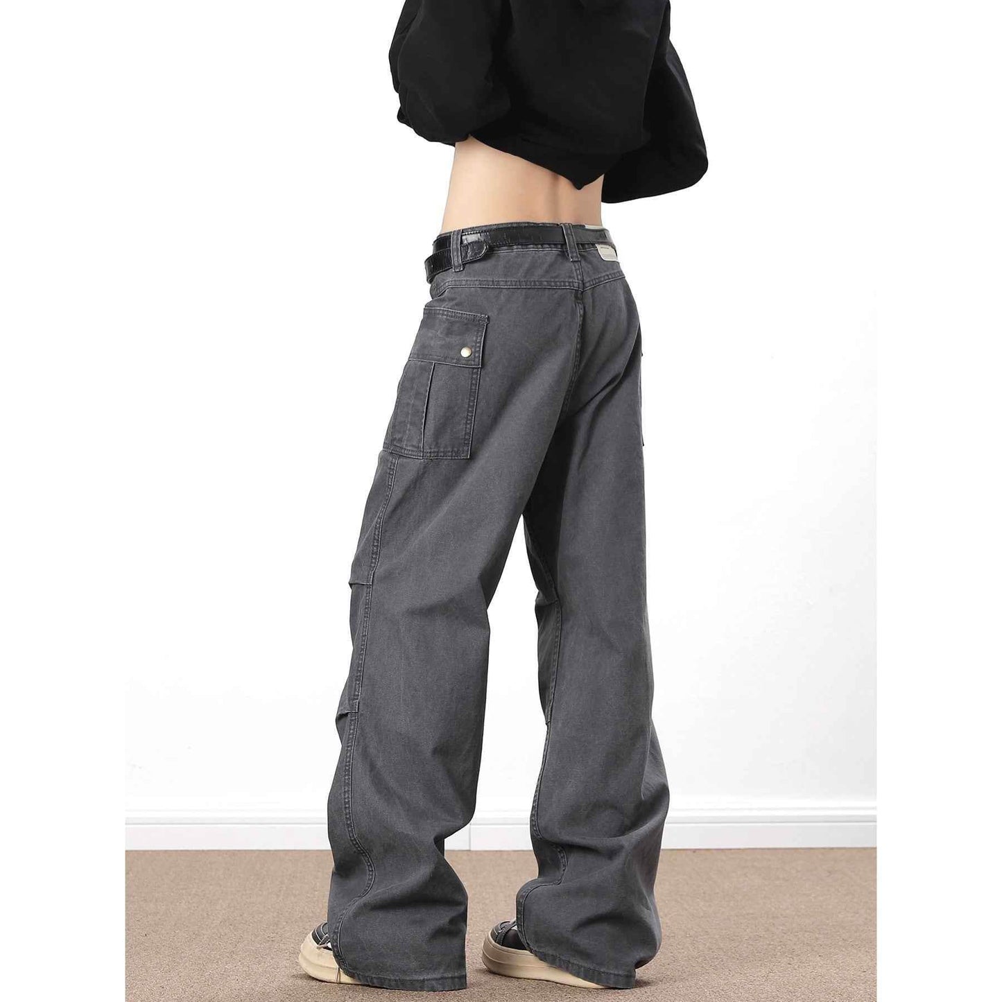 American High Street Washed Distressed Overalls MuddyStock
