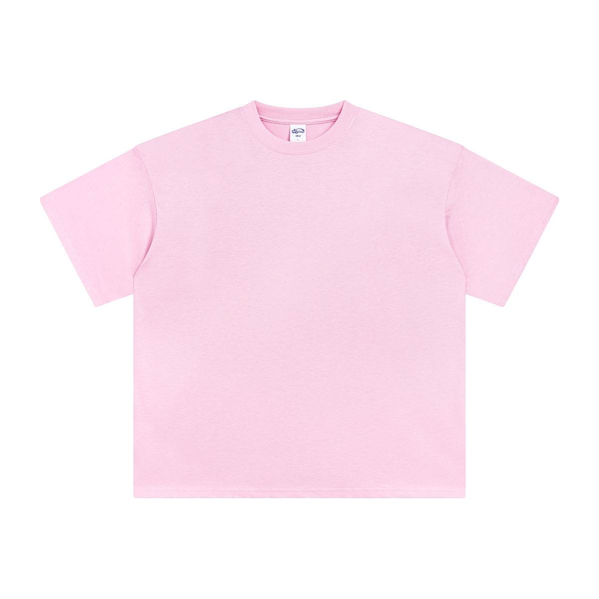 Short Sleeve Blank Solid Color T-shirt for both men and women Paris Pink MuddyStock