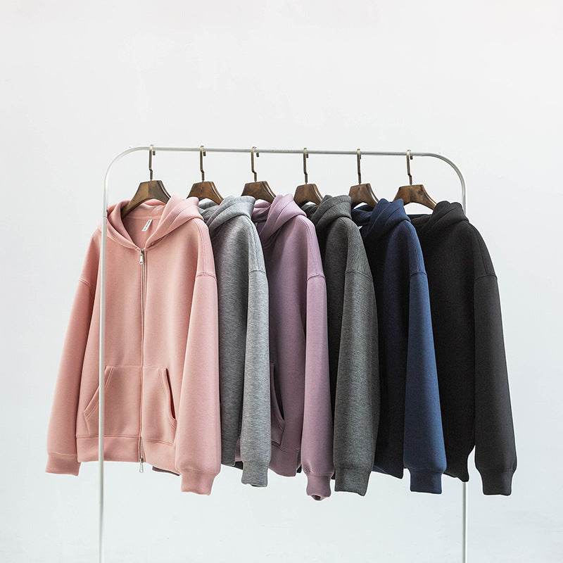 Air Layer Hooded Cardigan Sweater Same Style MuddyStock
