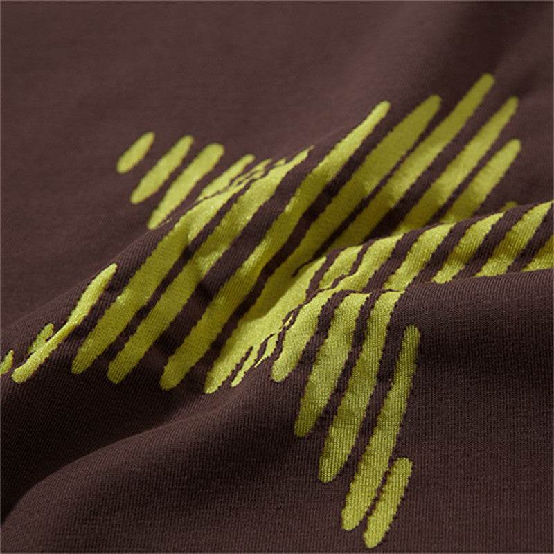Cool Contrast Color Five-pointed Star Loose Top For Men And Women MuddyStock