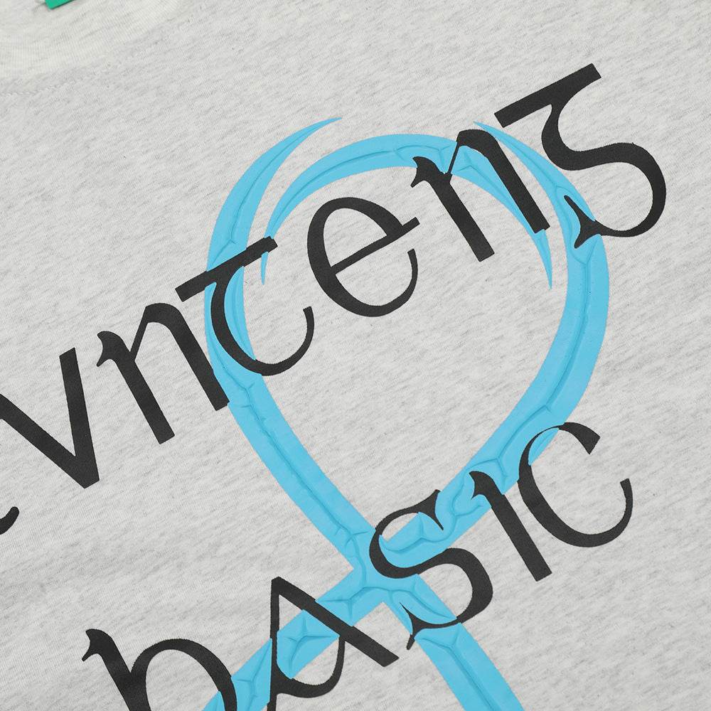 Creative Letters Puff Print Short Sleeve For Men And Women MuddyStock