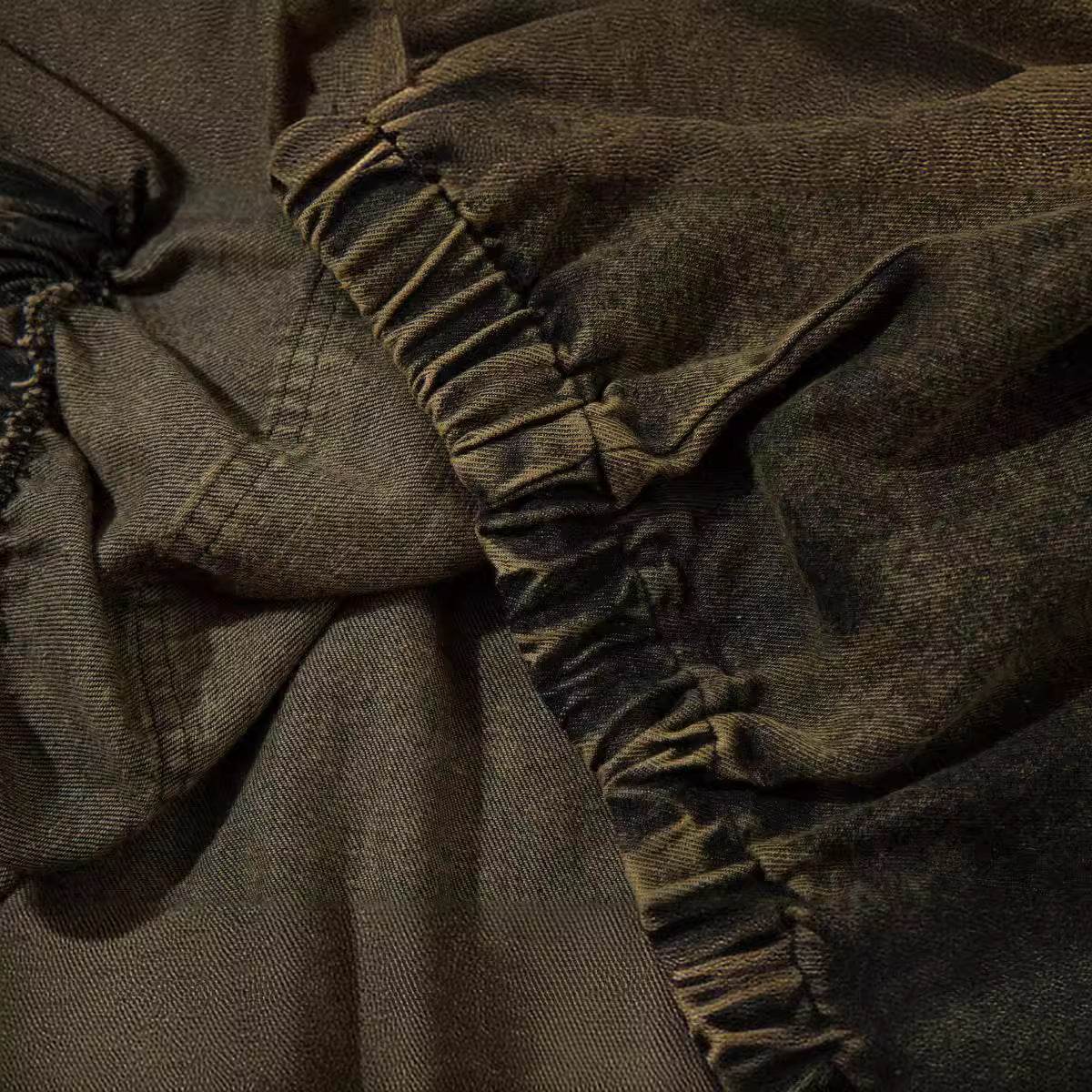 Retro Washed Distressed Hooded Sweater For Men MuddyStock