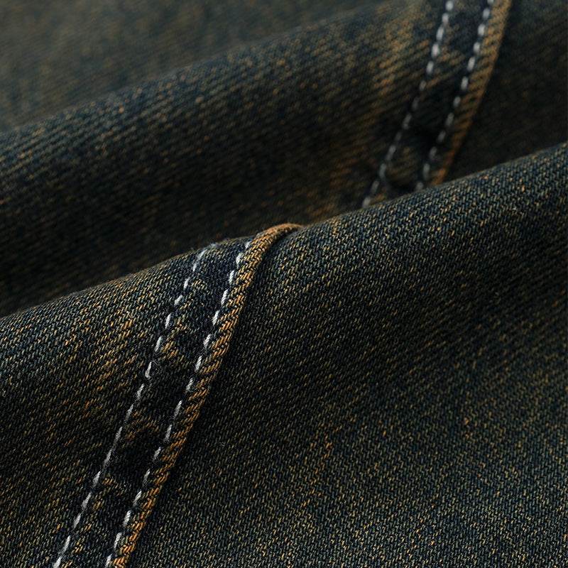 Men's Street Cutting Worn Jeans MuddyStock