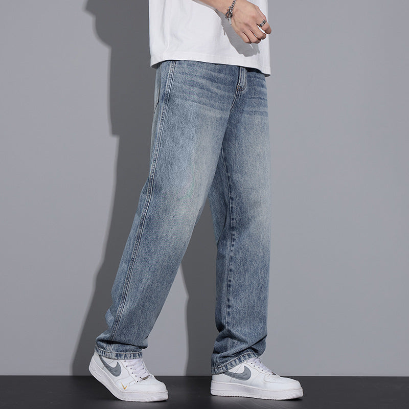 Men's Loose Casual Anti-wrinkle Straight Jeans MuddyStock