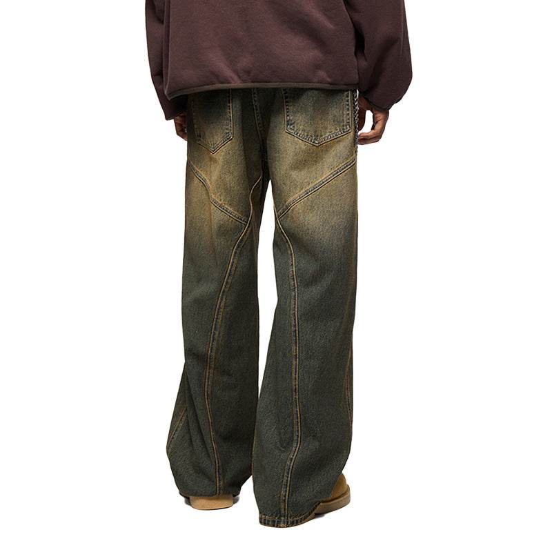 Men's Street Cutting Worn Jeans MuddyStock