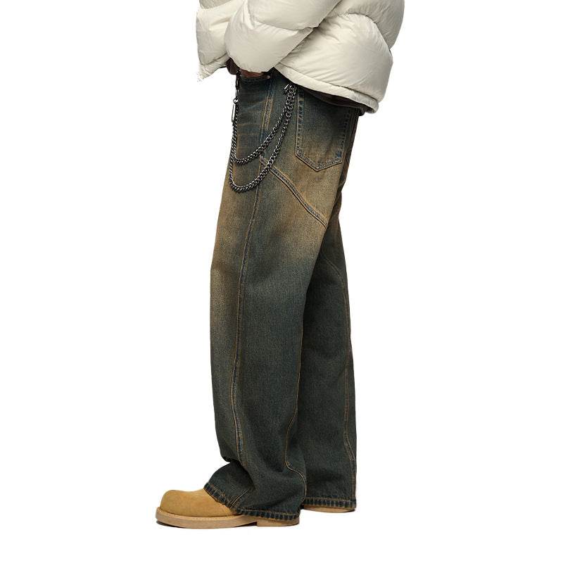 Men's Street Cutting Worn Jeans MuddyStock