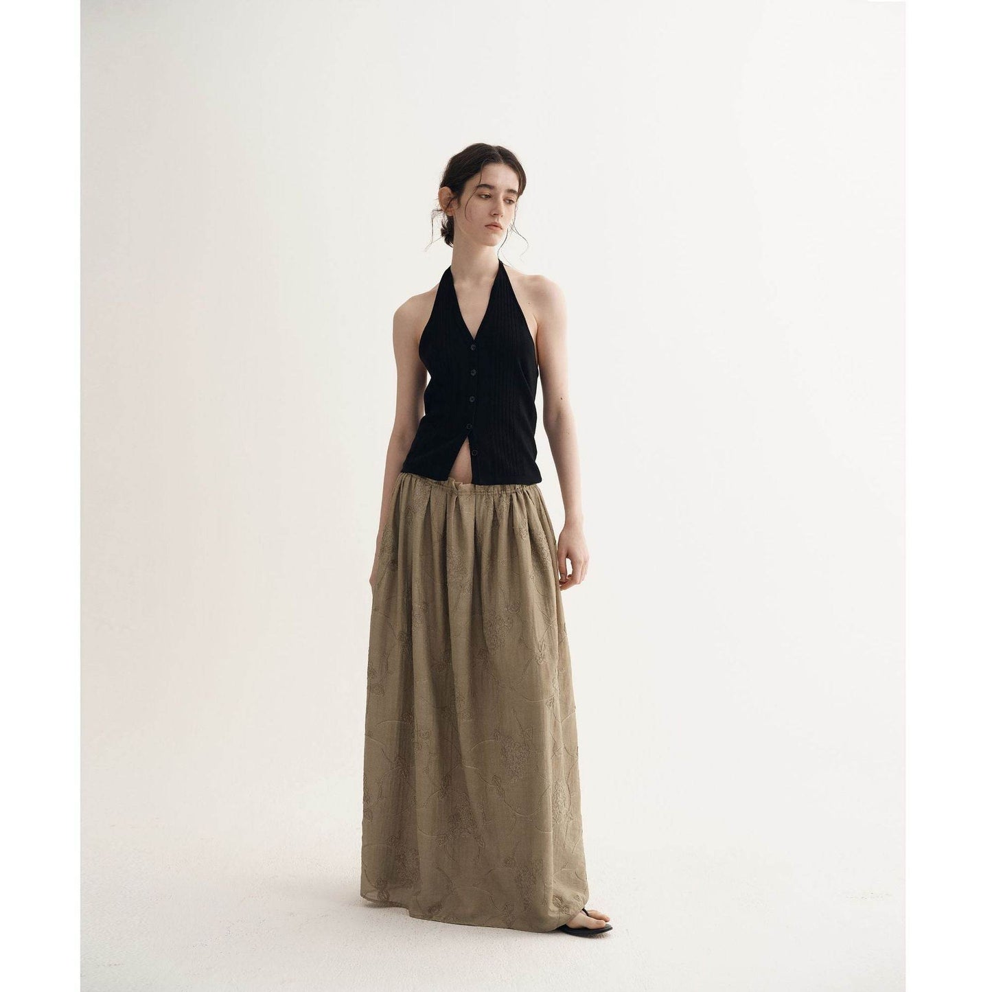 Backless Halter Vest Women's Spring Slim-fit Knitted Cardigan Sweater MuddyStock