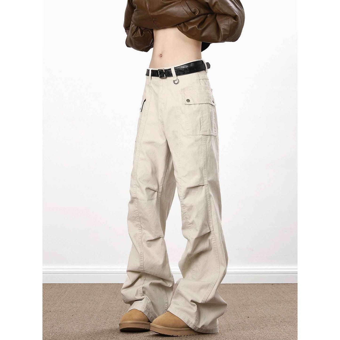 American High Street Washed Distressed Overalls MuddyStock