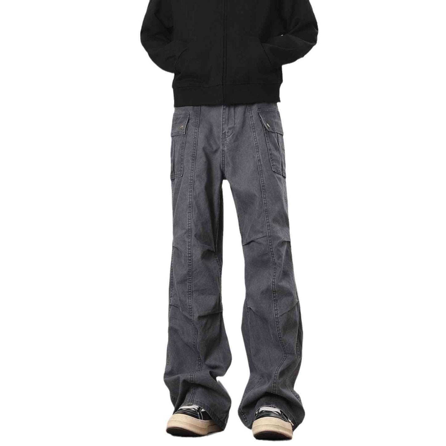 American High Street Washed Distressed Overalls MuddyStock