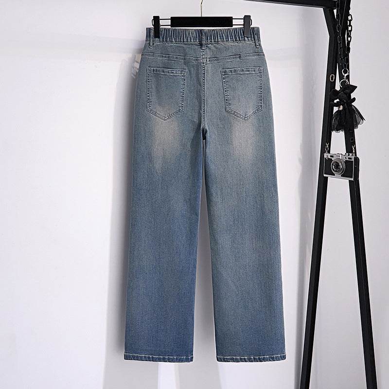 Women's Fashion Casual Loose Slimming Jeans MuddyStock