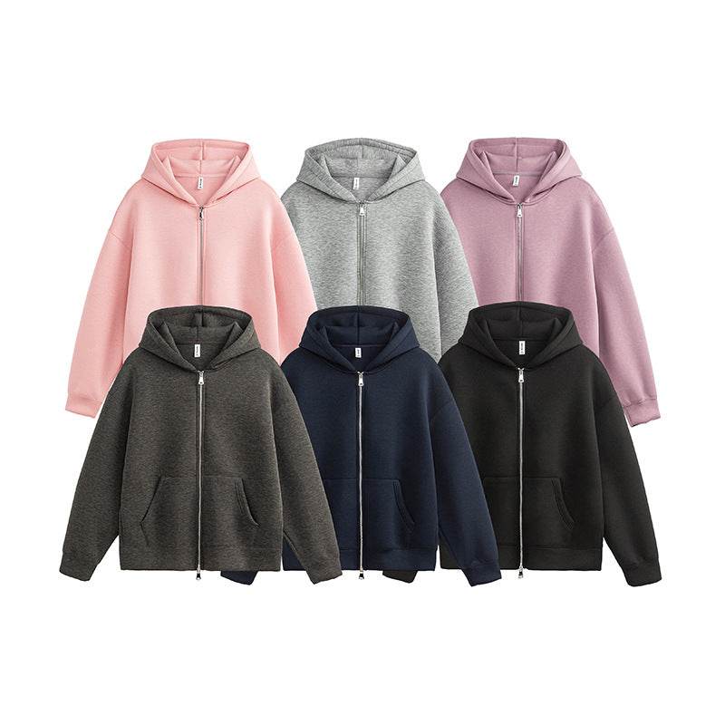 Air Layer Hooded Cardigan Sweater Same Style MuddyStock