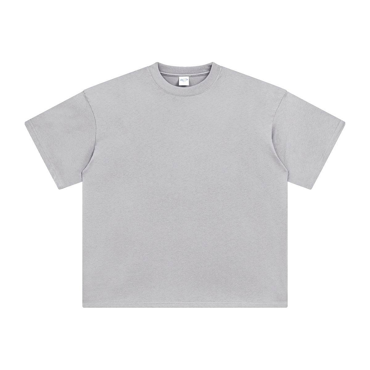Short Sleeve Blank Solid Color T-shirt for both men and women Ash Leaching MuddyStock