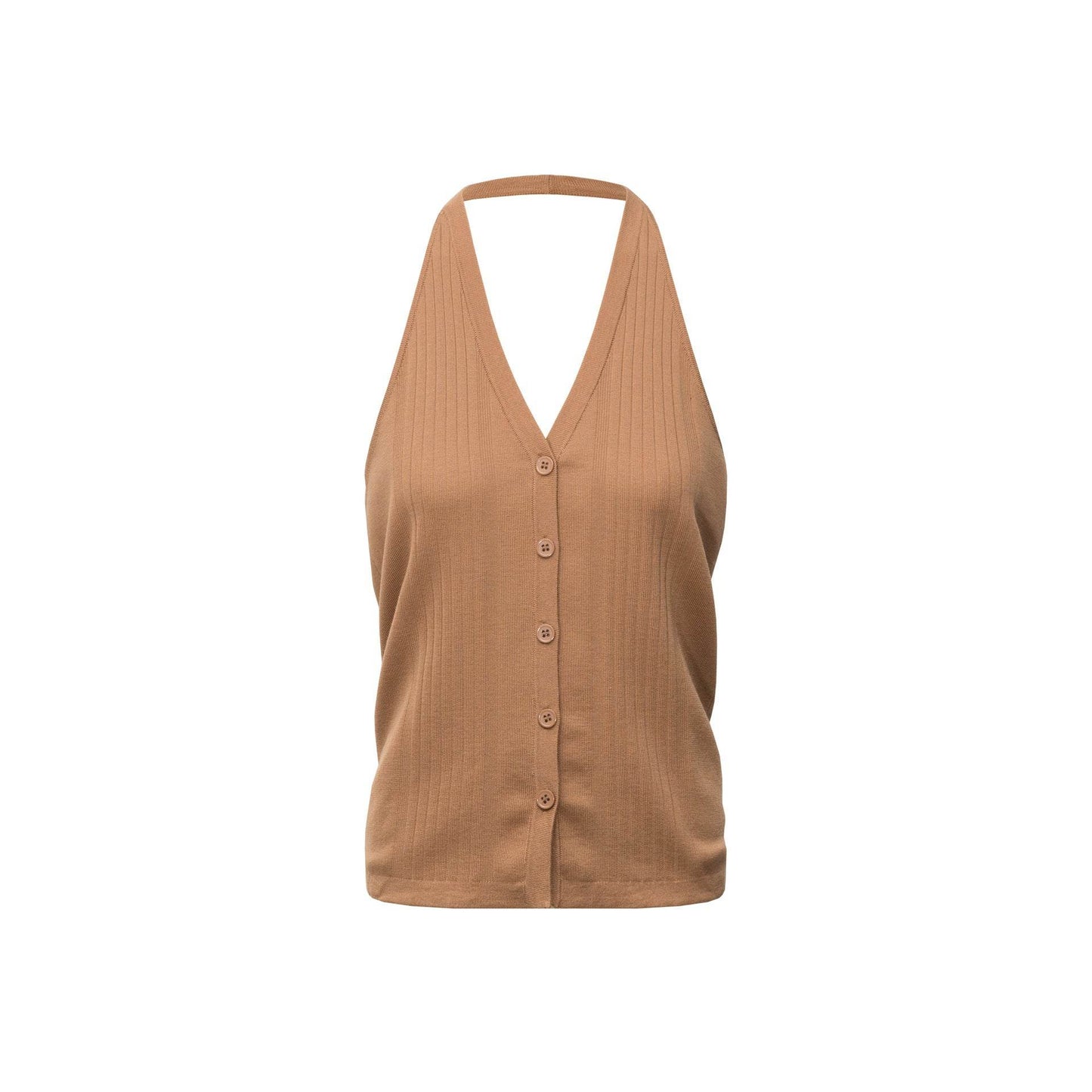 Backless Halter Vest Women's Spring Slim-fit Knitted Cardigan Sweater MuddyStock