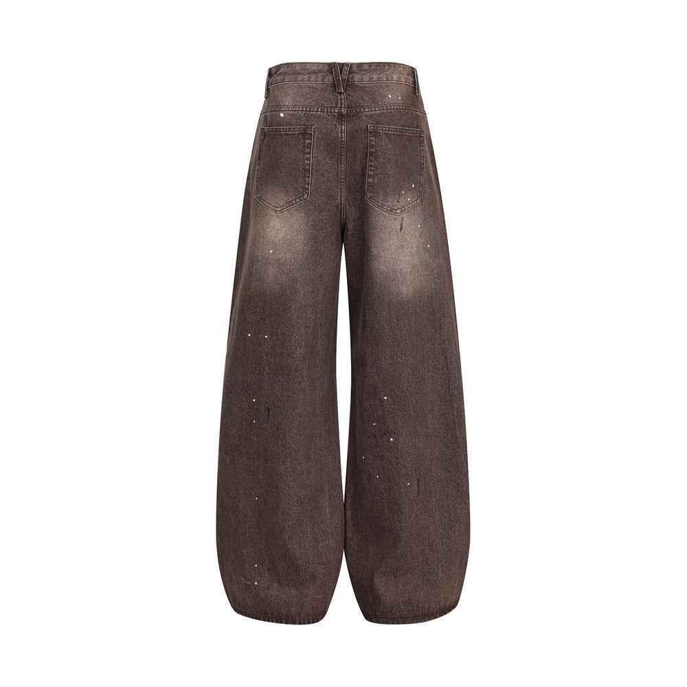 Streetwear Men's Denim Pants with Patchwork | MuddyStock Originals