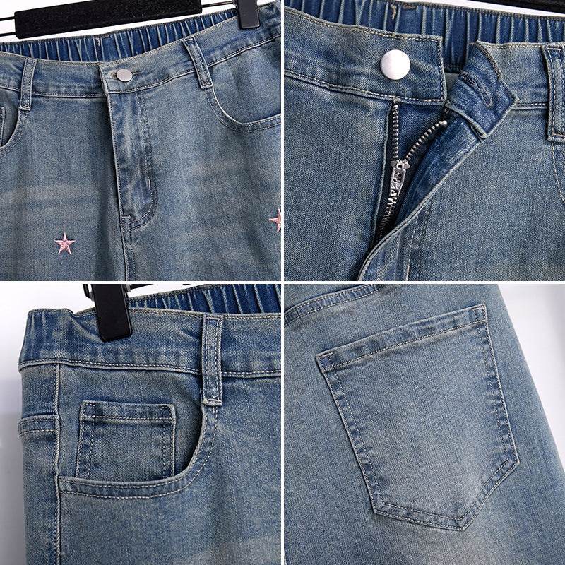 Women's Fashion Casual Loose Slimming Jeans MuddyStock