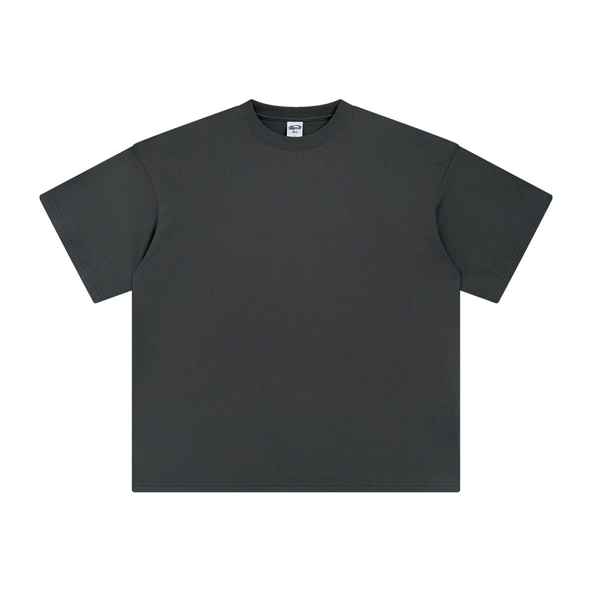 Short Sleeve Blank Solid Color T-shirt for both men and women Dark Gray MuddyStock