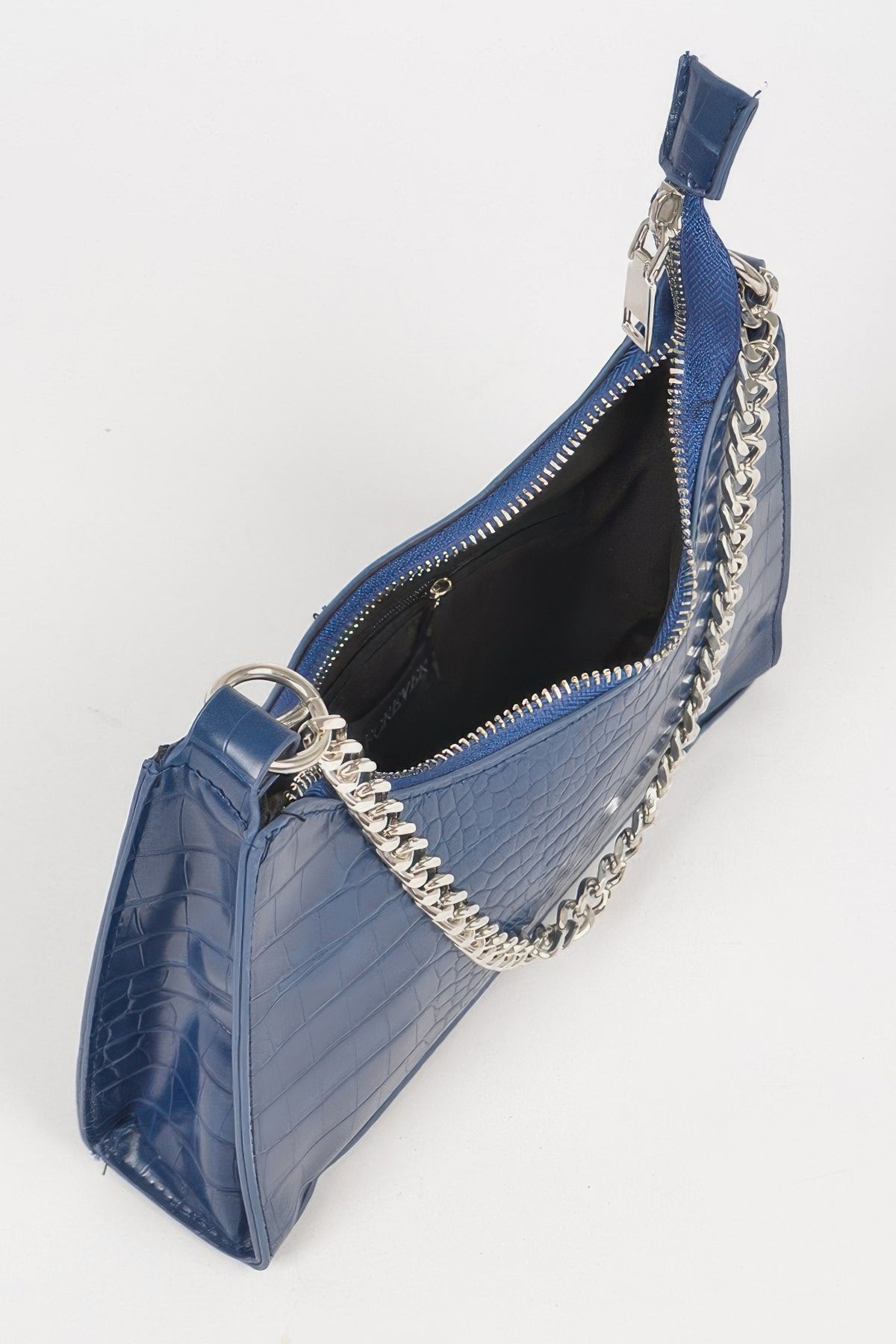 Faux Croc Chain Crossbody Bag Airpod Purse For Women