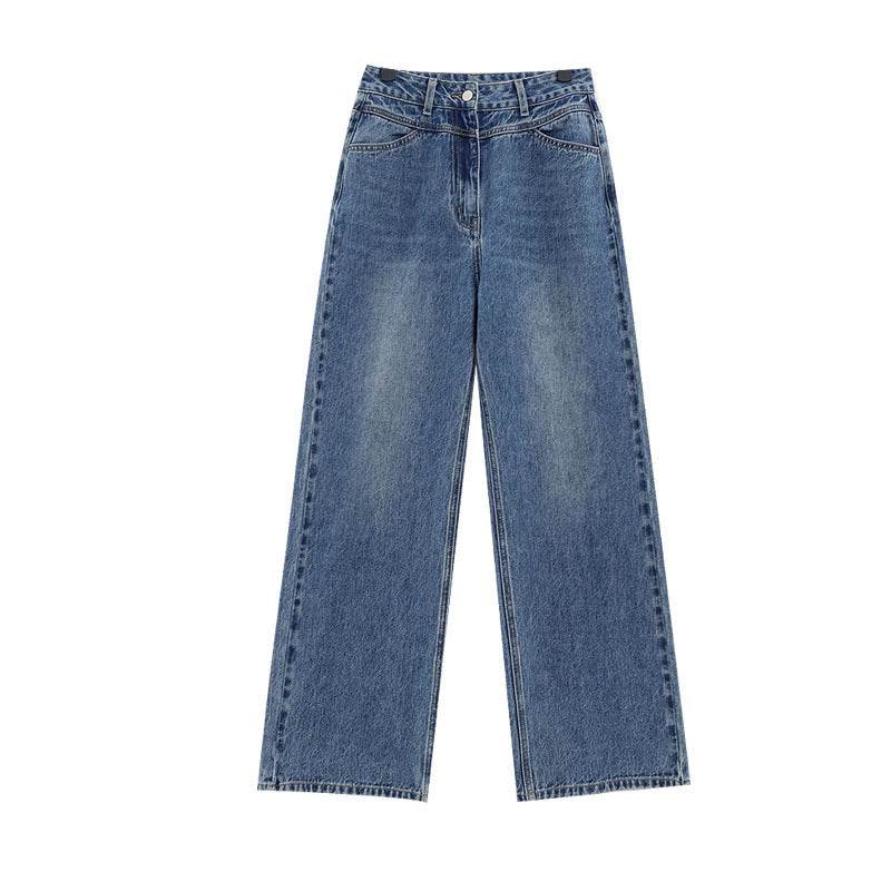 Women's Autumn Niche Loose Wide Leg Leisure Jeans MuddyStock
