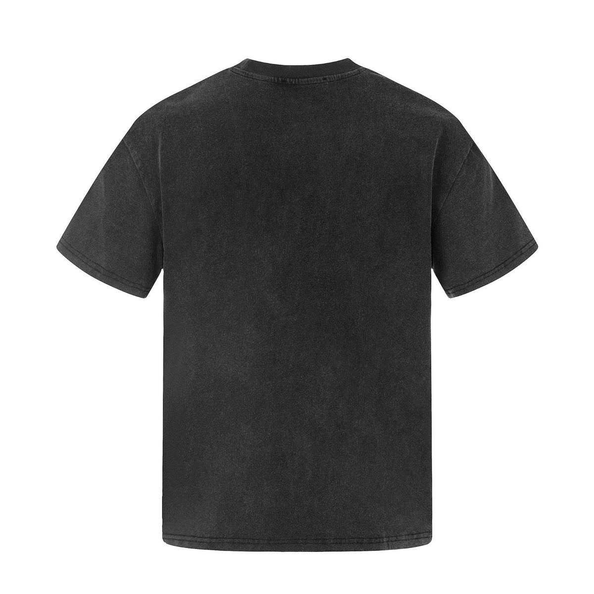 Mottled Cross-printed Washed-and-distressed T-shirt For Men