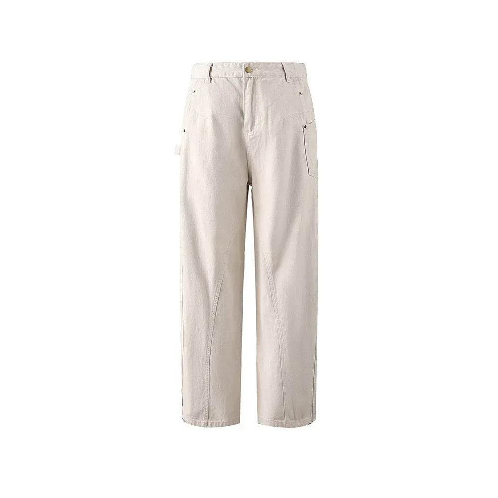 Japanese Fashion Brand Retro Overalls Khaki