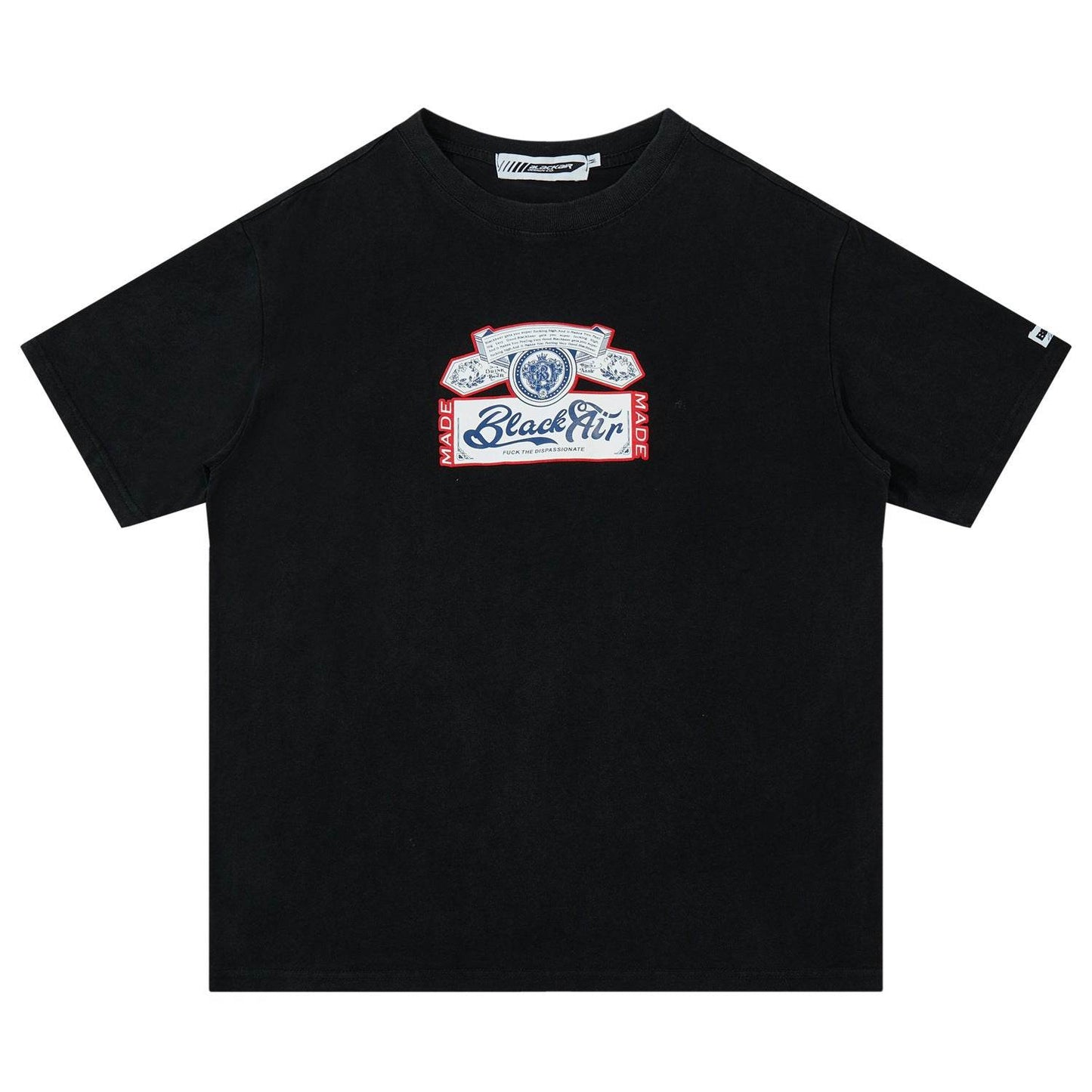 Street Women's Wear Spoof Beer Vintage T-shirt Black MuddyStock