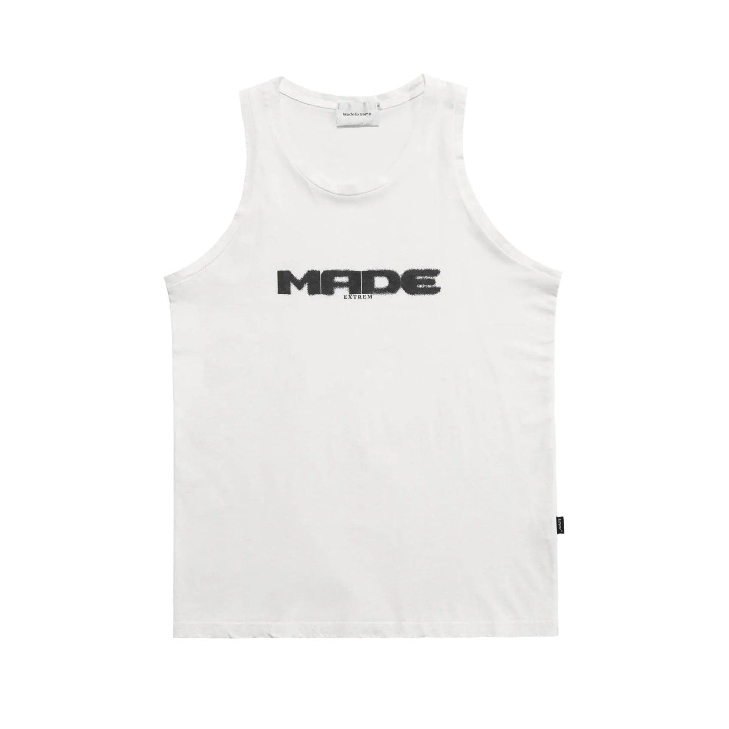 Street Retro Basic Letter Print Vest Bottoming Shirt White