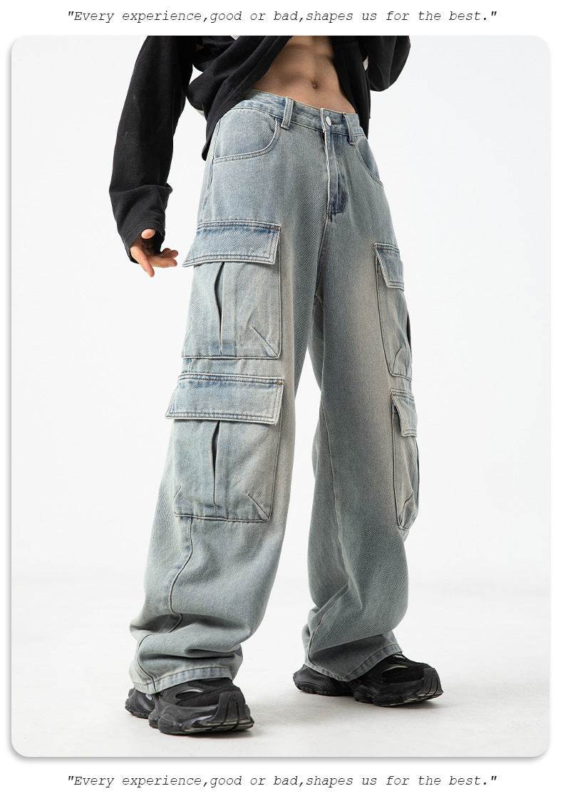 Workwear Multi-pocket Jeans For Men MuddyStock